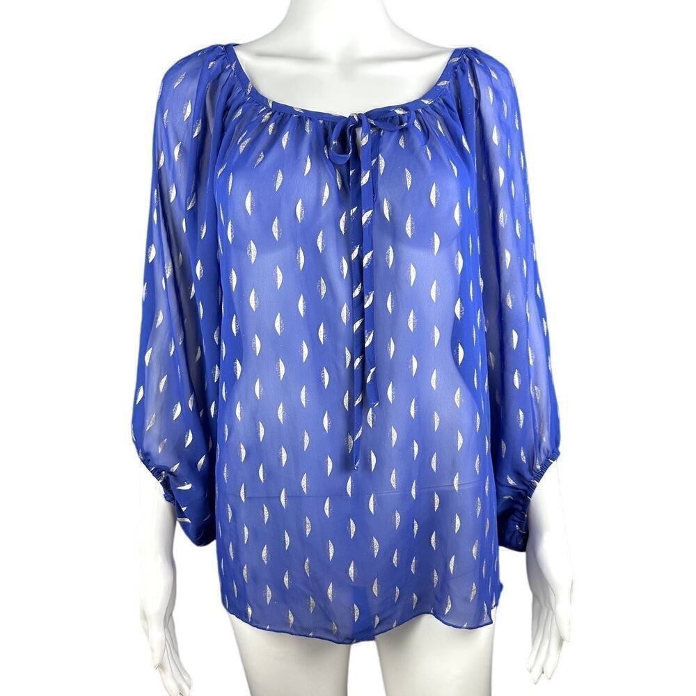 Romeo & Juliet Couture Sheer Blouse, Nwt, Medium